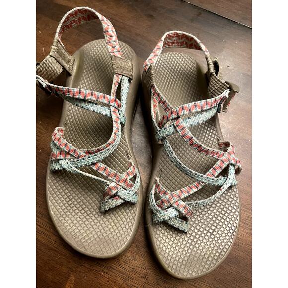 Chaco Shoes - Blue and orange chaco women's size 8